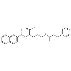 N2-(2-Naphthalenylcarbonyl)-N5-[(phenylmethoxy)carbonyl]-D-ornithine Structure
