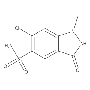 1h-Indazole-5-sulfonamide, 6-chloro-2,3-dihydro-1-methyl-3-oxo- Structure