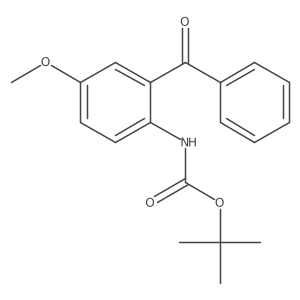 tert-butyl N-(2-benzoyl-4-methoxyphenyl)carbamate结构式
