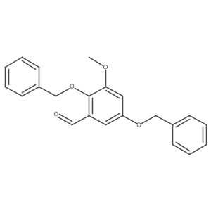Benzaldehyde,3-methoxy-2,5-bis(phenylmethoxy)- Structure