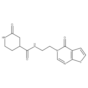2-oxo-N-[2-(4-oxothieno[2,3-d]pyrimidin-3-yl)ethyl]piperidine-4-carboxamide Structure