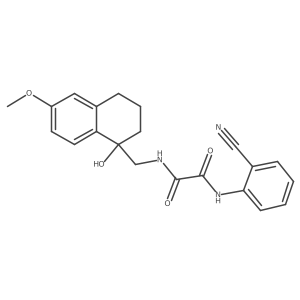 N1-(2-cyanophenyl)-N2-((1-hydroxy-6-methoxy-1,2,3,4-tetrahydronaphthalen-1-yl)methyl)oxalamide Structure