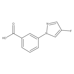 3-(4-fluoro-1H-pyrazol-1-yl)Benzoic acid Structure