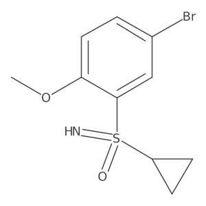 [(5-Bromo-2-methoxyphenyl)(cyclopropyl)imino-lambda6-sulfanyl]one结构式