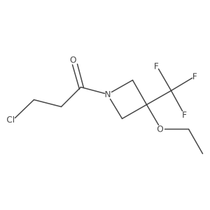 3-Chloro-1-(3-ethoxy-3-(trifluoromethyl)azetidin-1-yl)propan-1-one Structure