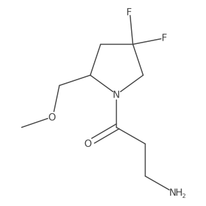 3-Amino-1-(4,4-difluoro-2-(methoxymethyl)pyrrolidin-1-yl)propan-1-one结构式