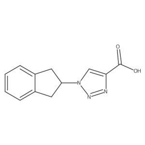 1-(2,3-dihydro-1H-inden-2-yl)-1H-1,2,3-triazole-4-carboxylic acid结构式