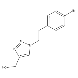 {1-[2-(4-bromophenyl)ethyl]-1H-1,2,3-triazol-4-yl}methanol结构式