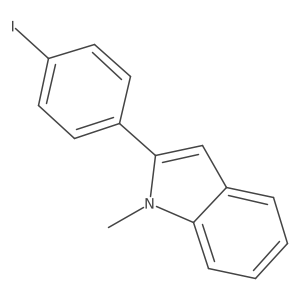 2-(4-Iodophenyl)-1-methylindole结构式