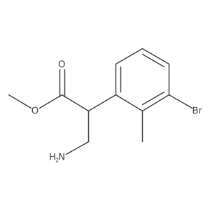 Methyl 3-amino-2-(3-bromo-2-methylphenyl)propanoate Structure