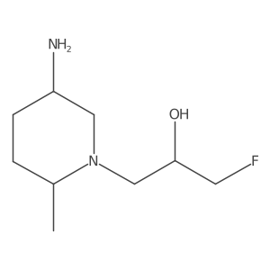 1-(5-Amino-2-methylpiperidin-1-yl)-3-fluoropropan-2-ol Structure