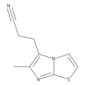 3-{6-Methylimidazo[2,1-b][1,3]thiazol-5-yl}propanenitrile Structure