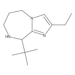 (9S)-9-tert-butyl-2-ethyl-5H,6H,7H,8H,9H-imidazo[1,2-a][1,4]diazepine Structure