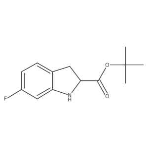 tert-butyl 6-fluoro-2,3-dihydro-1H-indole-2-carboxylate Structure