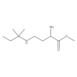 Methyl 2-amino-4-[(2-methylbutan-2-yl)amino]butanoate结构式