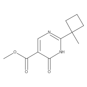 Methyl 2-(1-methylcyclobutyl)-6-oxo-1,6-dihydropyrimidine-5-carboxylate Structure
