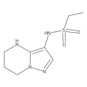 N-{4H,5H,6H,7H-pyrazolo[1,5-a]pyrimidin-3-yl}ethane-1-sulfonamide结构式
