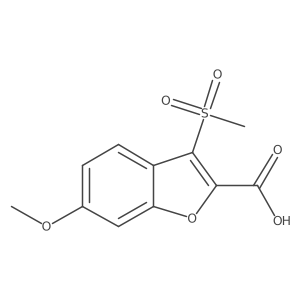 3-Methanesulfonyl-6-methoxy-1-benzofuran-2-carboxylic acid Structure