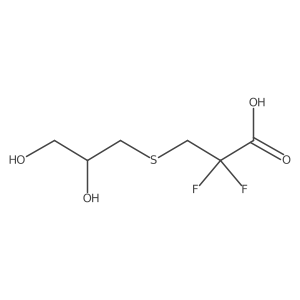 3-[(2,3-Dihydroxypropyl)sulfanyl]-2,2-difluoropropanoic acid Structure