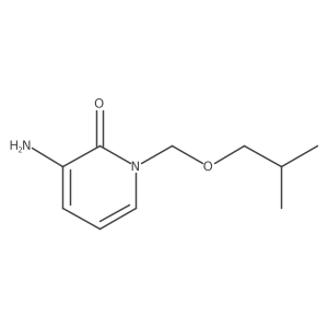 3-Amino-1-[(2-methylpropoxy)methyl]-1,2-dihydropyridin-2-one结构式