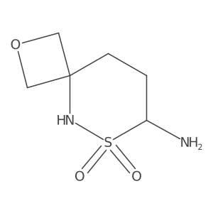 7-Amino-2-oxa-6-thia-5-azaspiro[3.5]nonane 6,6-dioxide结构式