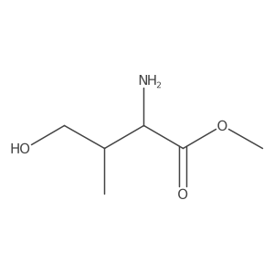 Methyl 2-amino-4-hydroxy-3-methylbutanoate结构式