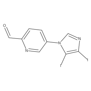 5-(4,5-diiodo-1H-imidazol-1-yl)pyridine-2-carbaldehyde Structure