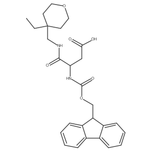 3-{[(4-ethyloxan-4-yl)methyl]carbamoyl}-3-({[(9H-fluoren-9-yl)methoxy]carbonyl}amino)propanoic acid Structure