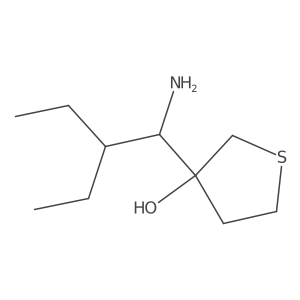 3-(1-Amino-2-ethylbutyl)thiolan-3-ol Structure