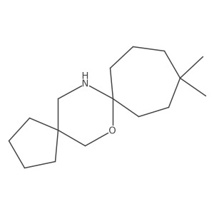 11,11-Dimethyl-7-oxa-15-azadispiro[4.2.6^{8}.2^{5}]hexadecane结构式
