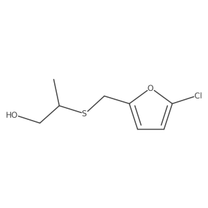 2-{[(5-Chlorofuran-2-yl)methyl]sulfanyl}propan-1-ol结构式