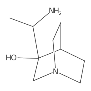 3-(1-Aminoethyl)-1-azabicyclo[2.2.2]octan-3-ol结构式
