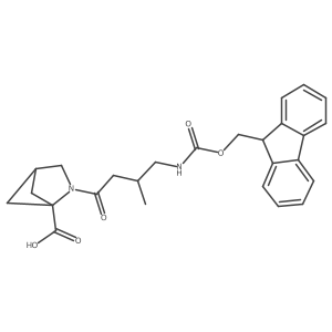 2-[4-({[(9H-fluoren-9-yl)methoxy]carbonyl}amino)-3-methylbutanoyl]-2-azabicyclo[2.1.1]hexane-1-carboxylic acid Structure