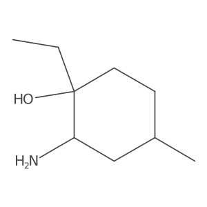 2-Amino-1-ethyl-4-methylcyclohexan-1-ol Structure