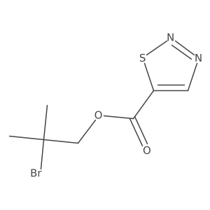 2-Bromo-2-methylpropyl 1,2,3-thiadiazole-5-carboxylate Structure