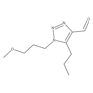 1-(3-methoxypropyl)-5-propyl-1H-1,2,3-triazole-4-carbaldehyde结构式