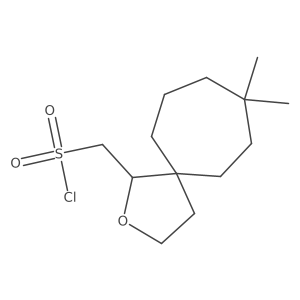 {8,8-Dimethyl-2-oxaspiro[4.6]undecan-1-yl}methanesulfonyl chloride Structure