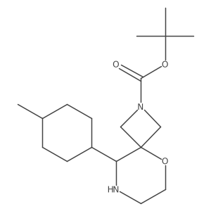 Tert-butyl 9-(4-methylcyclohexyl)-5-oxa-2,8-diazaspiro[3.5]nonane-2-carboxylate结构式