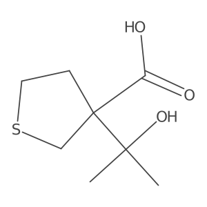 3-(2-Hydroxypropan-2-yl)thiolane-3-carboxylic acid结构式