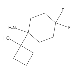 1-(1-Amino-4,4-difluorocyclohexyl)cyclobutan-1-ol Structure