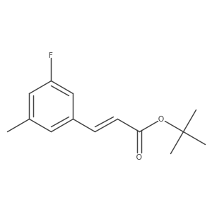 tert-butyl (2E)-3-(3-fluoro-5-methylphenyl)prop-2-enoate Structure