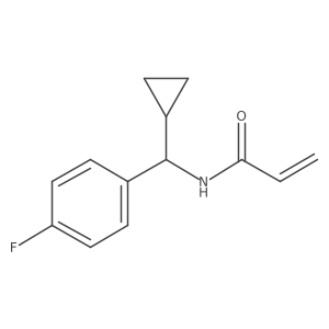 N-[cyclopropyl(4-fluorophenyl)methyl]prop-2-enamide结构式