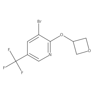 3-Bromo-2-(oxetan-3-yloxy)-5-(trifluoromethyl)pyridine结构式