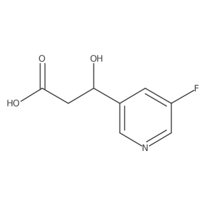 (3R)-3-(5-fluoropyridin-3-yl)-3-hydroxypropanoic acid Structure