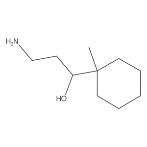 (1S)-3-amino-1-(1-methylcyclohexyl)propan-1-ol结构式