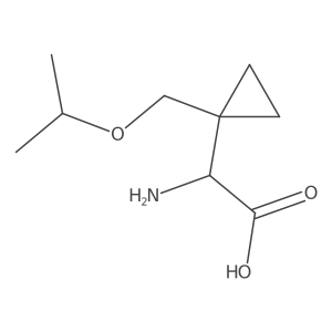 2-Amino-2-{1-[(propan-2-yloxy)methyl]cyclopropyl}acetic acid Structure