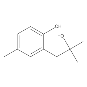 2-(2-Hydroxy-2-methylpropyl)-4-methylphenol Structure