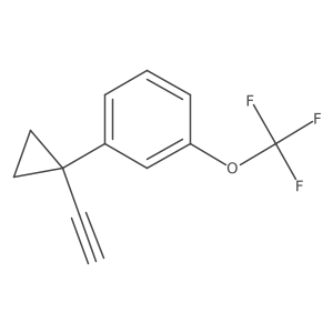 1-(1-Ethynylcyclopropyl)-3-(trifluoromethoxy)benzene结构式