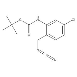 tert-butyl N-[2-(azidomethyl)-5-chlorophenyl]carbamate Structure