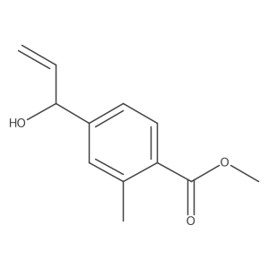 Methyl 4-(1-hydroxyprop-2-en-1-yl)-2-methylbenzoate结构式